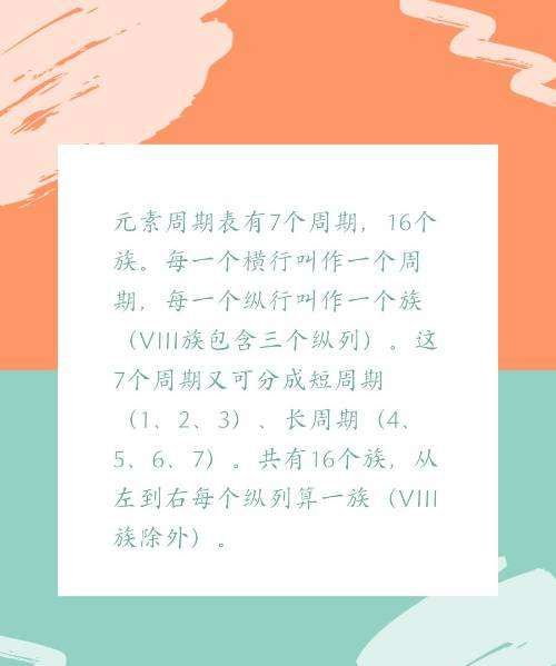 元素周期表共有几个周期几个族，元素周期表共有几个周期和几个族图3