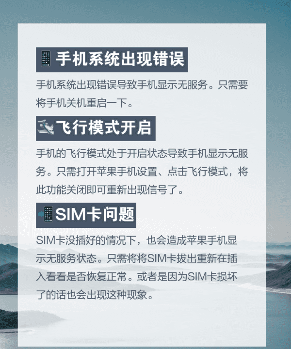 苹果xmax无服务怎么解决，苹果经常无服务什么情况图12