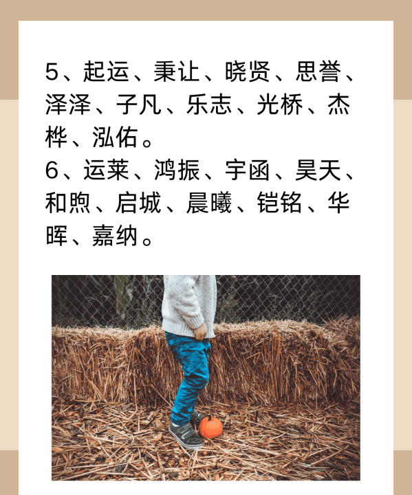 男孩的名字响亮寓意好，男孩的名字 这些你喜欢图4