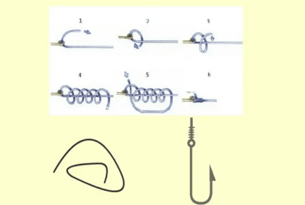 钓鱼线怎么绑鱼钩，简单绑鱼钩方法视频图4